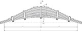 Задняя рессора Урал 55571-40 15-листовая