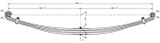 Задняя рессора КАВЗ 4238 3-х листовая