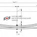 Задняя рессора ВИС 2347, 2349 3-х листовая