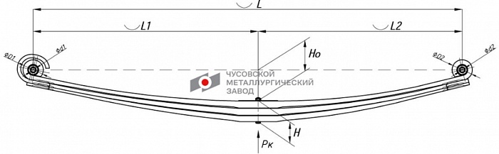 Передняя рессора Volvo FH/FM