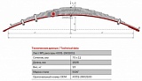 Лист коренной рессорный №1 ЗиЛ 4331 передний