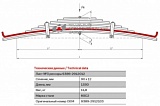 Задний рессорный лист №3 Прицеп MA3-9389, 93892, 93866