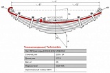 Задний подкоренной рессорный лист №2 Daewoo BS106