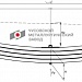 Передняя рессора Mercedes Actros (2031-2048, 3331-3360) 4-х листовая, без канавок