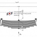Рессора задняя для ПАЗ 3205, 672, 3201 11 листов