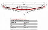 Рессорный коренной лист №1 Scania 4 P, G, R, T Series '2003- 4-Series '1994-2008 902804SC-2902101-10